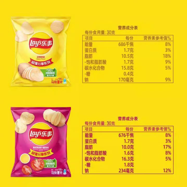 乐事薯超装135g原味多口味巨型整箱休闲零食品批发小吃 原味135g*1